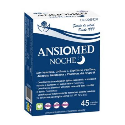 Ansiomed Night Gluten Free Vegan 45caps Bioserum