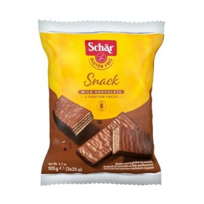 Snacks Gluten-Free Chocolate Wafers 105g Dr. Schar