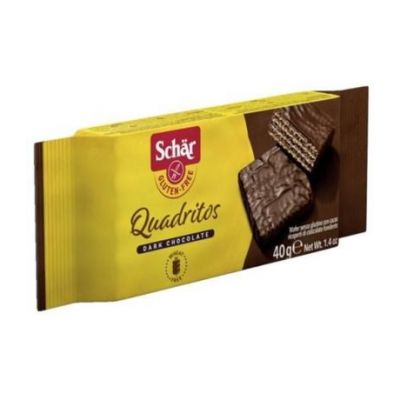 Quadritos de Chocolate SinGluten 40gr Dr. Schar