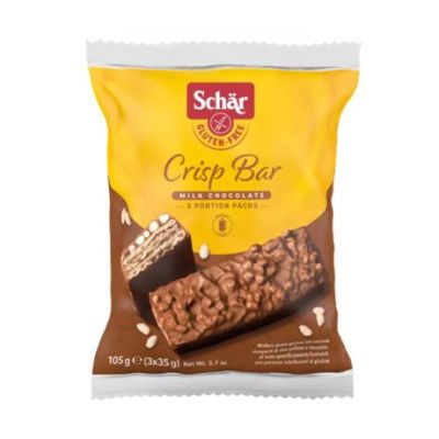 Dr. Schar Barretta di cioccolato croccante senza glutine 105g