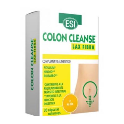 Colon Cleanse Lax Fibra SinGluten Vegan 30caps Trepat-Diet-Esi