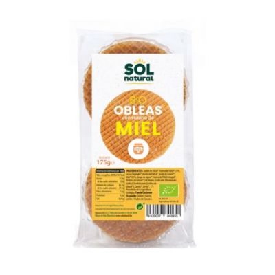 Organic Honey Wafers 175g Solnatural