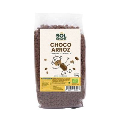 Organic Choco Puffed Rice Cereals 250g Solnatural