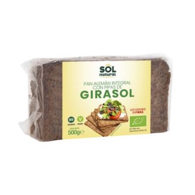 German Rye Bread with Organic Sunflower Seeds 500g Solnatural