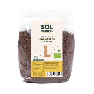 Semillas de Lino Marron Bio 500g Solnatural