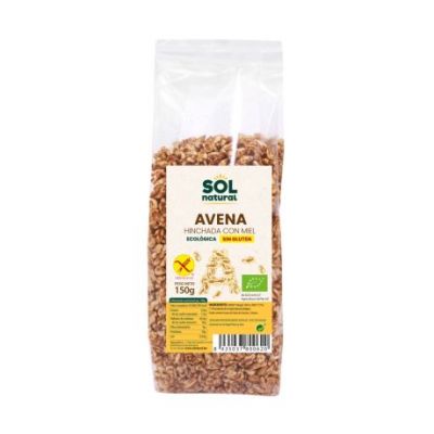 Organic Puffed Oats with Honey Gluten-Free 150g Solnatural