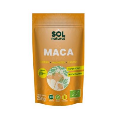 Maca Powder Gluten Free Bio Vegan 250g Solnatural