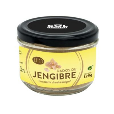 Organic Diced Ginger 125g Solnatural