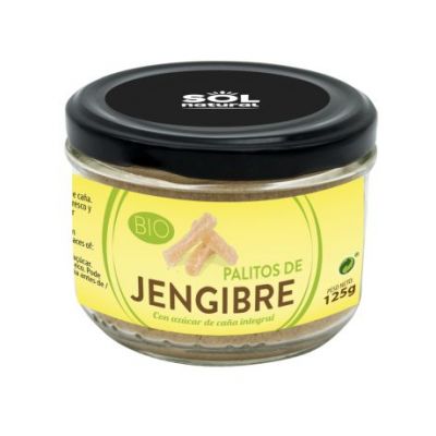 Bio Vegan Ginger Sticks 125g Solnatural