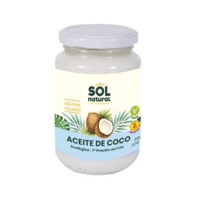 Olio Extravergine di Cocco Vegano Biologico 370ml Solnatural
