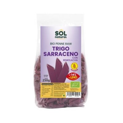 Organic Buckwheat Beet Flax Gluten-Free Macaroni 250g Solnatural