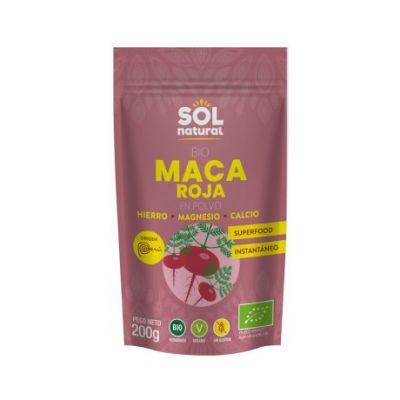 Organic Red Maca Powder 200g Solnatural
