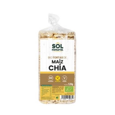 Organic Corn Pancakes with Chia Gluten Free 120g Solnatural