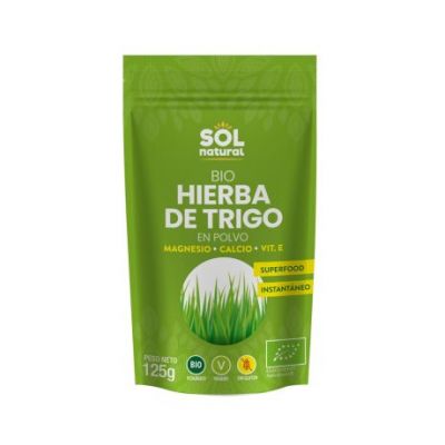 Erba di Grano in Polvere Senza Glutine Bio Vegan 125g Solnatural