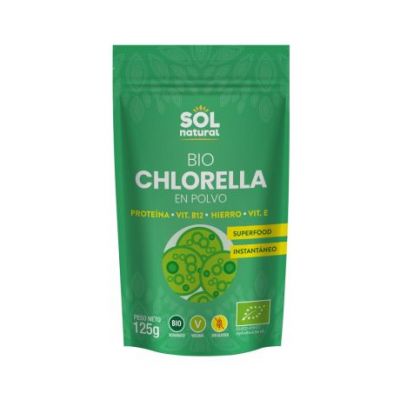 Clorella in Polvere Senza Glutine Bio Vegan 125g Solnatural