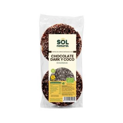 Frittelle Di Riso Al Cioccolato Fondente E Cocco Senza Glutine Bio Vegan 100g Solnatural