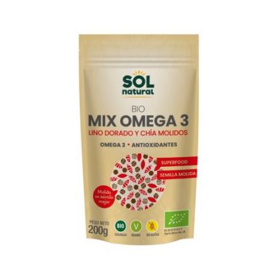 Mix Omega-3 Flax and Chia Gluten Free Bio Vegan 200g Solnatural