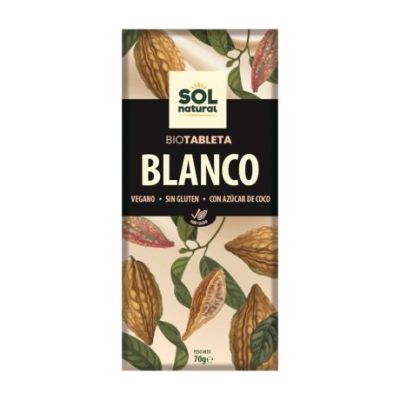 Chocolate Blanco SinGluten Eco Vegan 70g Solnatural