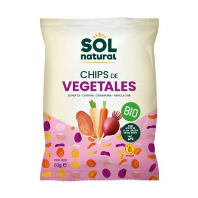 Patatine Vegetali Olio D'Oliva Biologico 80g Solnatural