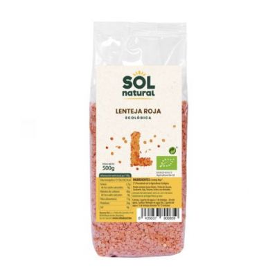 Lenticchie Rosse Biologiche 500g Solnatural