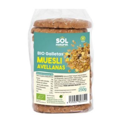 Biscotti Muesli Con Nocciole Bio Vegan 250g Solnatural