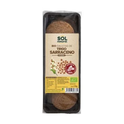 Crackers Integrali di Grano Saraceno e Datteri Bio 170g Solnatural
