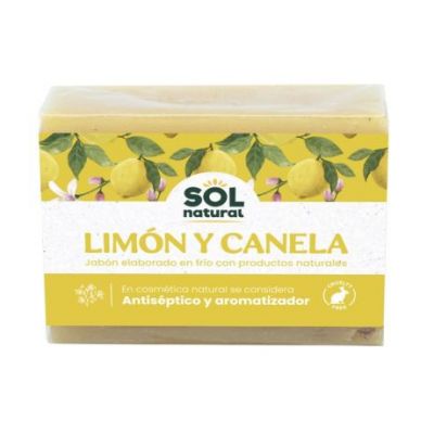 Sapone Solido Naturale al Limone e Cannella 100g Solnatural