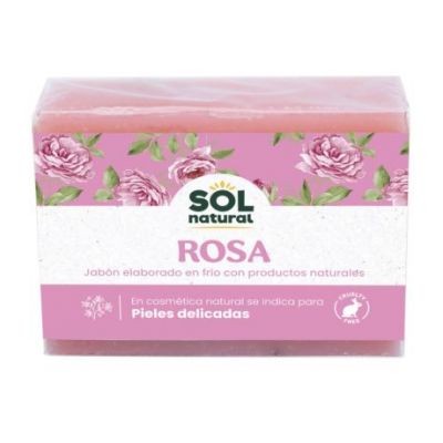 Sapone solido naturale alla rosa 100g Solnatural