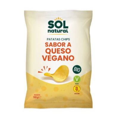 Patatas Chips Sabor Queso Vegano Bio 100g Solnatural