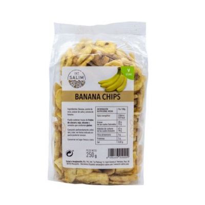 Banana Disidratata Chips Vegan 250g Int-Salim