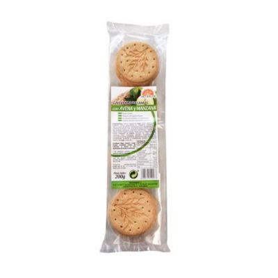 Biscotti integrali con avena e mela senza zucchero 200g Int-Salim