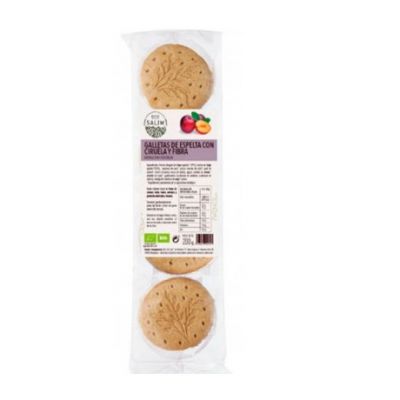 Galletas Integral Espelta Ciruela y Fibra Eco 200g Eco-Salim