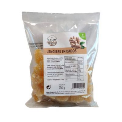 Jengibre en Dados Vegan 250g Int-Salim