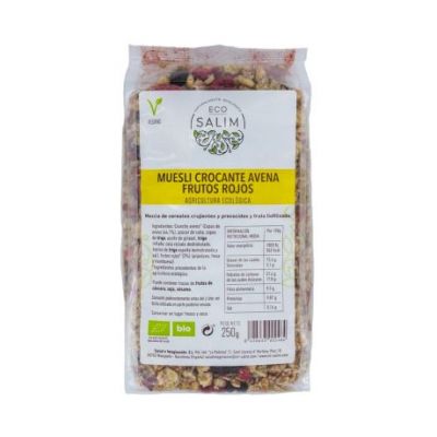 Muesli Crocante Avena Frutos Rojos 250g Bio Eco-Salim