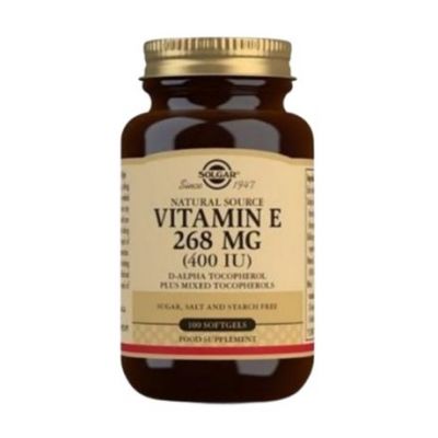 Vitamin-E 400Ui 268Mg SinGluten 100 Perlas Solgar