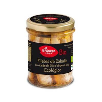 Mackerel Fillets Extra Virgin Olive Oil Gluten Free Eco 195g El Granero Integral