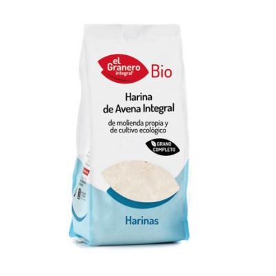 Organic Whole Oat Flour 1kg El Granero Integral
