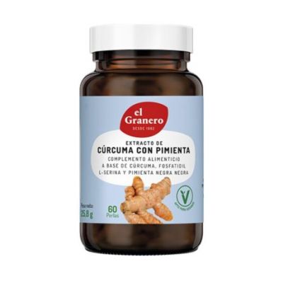 Curcuma Extract with Vegan Pepper 60caps El Granero Integral