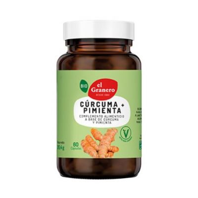 Turmeric with Pepper 440Mg Bio Vegan 60caps El Granero Integral