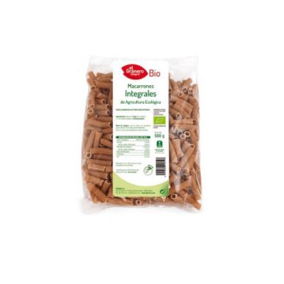 Macarrones Integrales Bio 500g El Granero Integral
