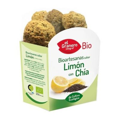 Galletas Artesanas Limon Chia Bio Vegan 250g El Granero Integral