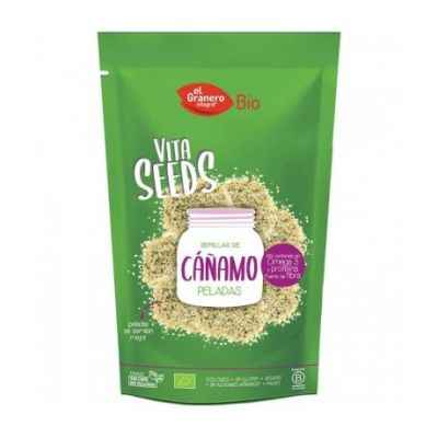 Vitaseeds Semillas Cañamo Pelado SinGluten Bio Vegan 200g El Granero Integral