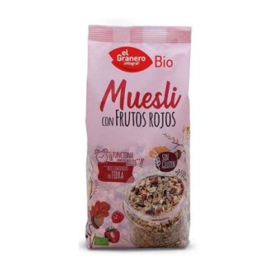 Muesli con Frutos Rojos SinGluten Bio 375g El Granero Integral