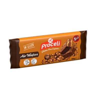 Wafers de Chocolate SinGluten 100g Proceli