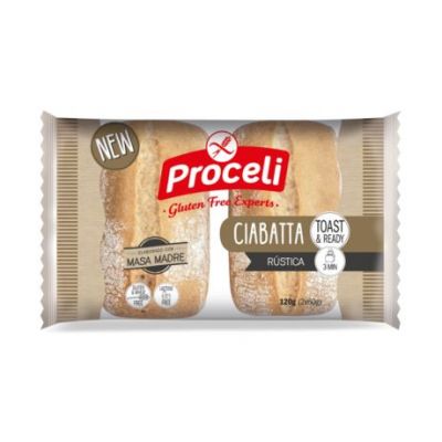 Rustic Ciabatta with Gluten-Free Seeds 2x60g Proceli