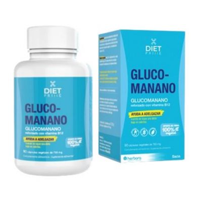 Diet Prime Glucomanano 90caps Herbora