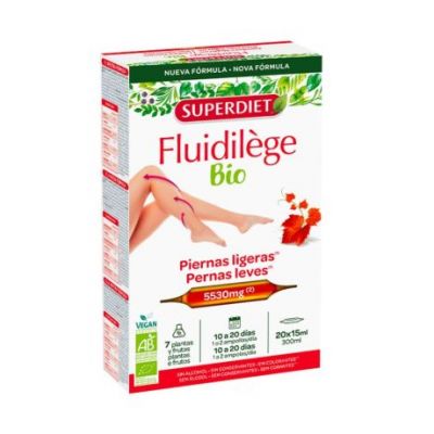 Fluidilege Piernas Ligeras Bio 20 Viales Super Diet