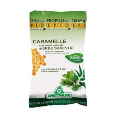 Caramelle alla Propoli alle Erbe Selvatiche Senza Zucchero 72g Specchiasol