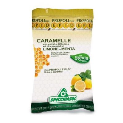 Propoli Limone Melissa Menta Caramelle Senza Zucchero 24 Perle Specchiasol