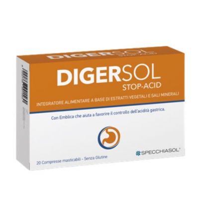 Digersol Stop-Acid masticabili senza glutine 20comp Specchiasol